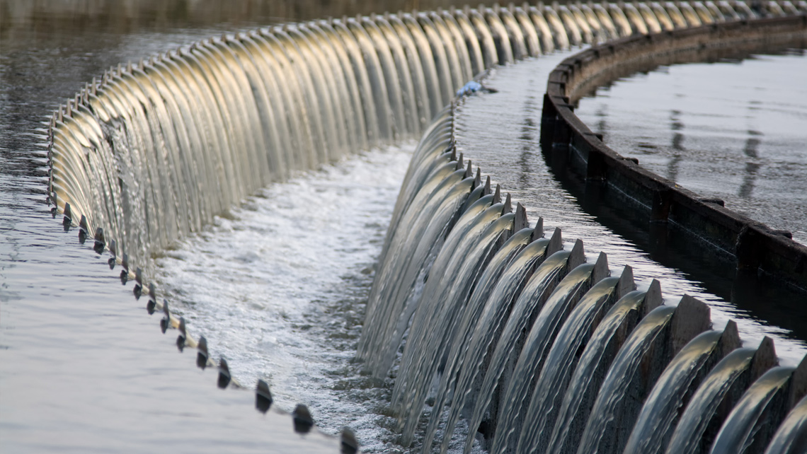 Waste water fall.