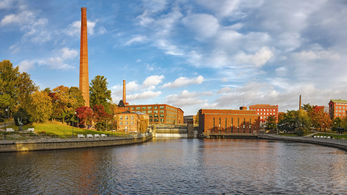 Tampere city landscape.