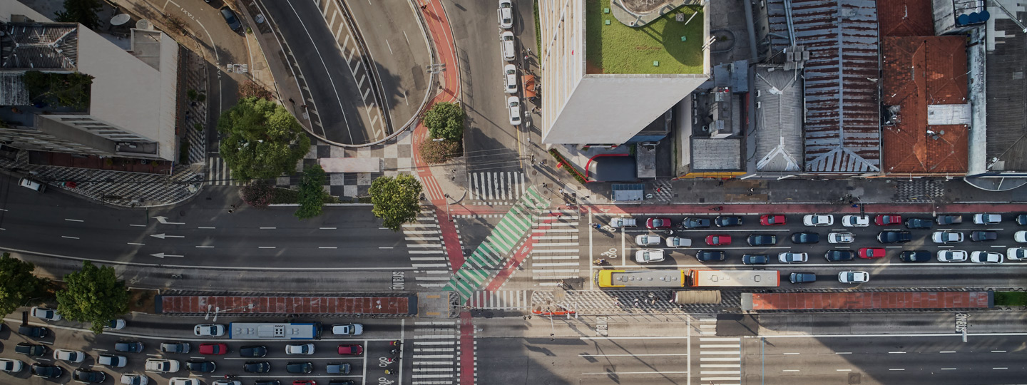 Aerial view on Sao Paulo.