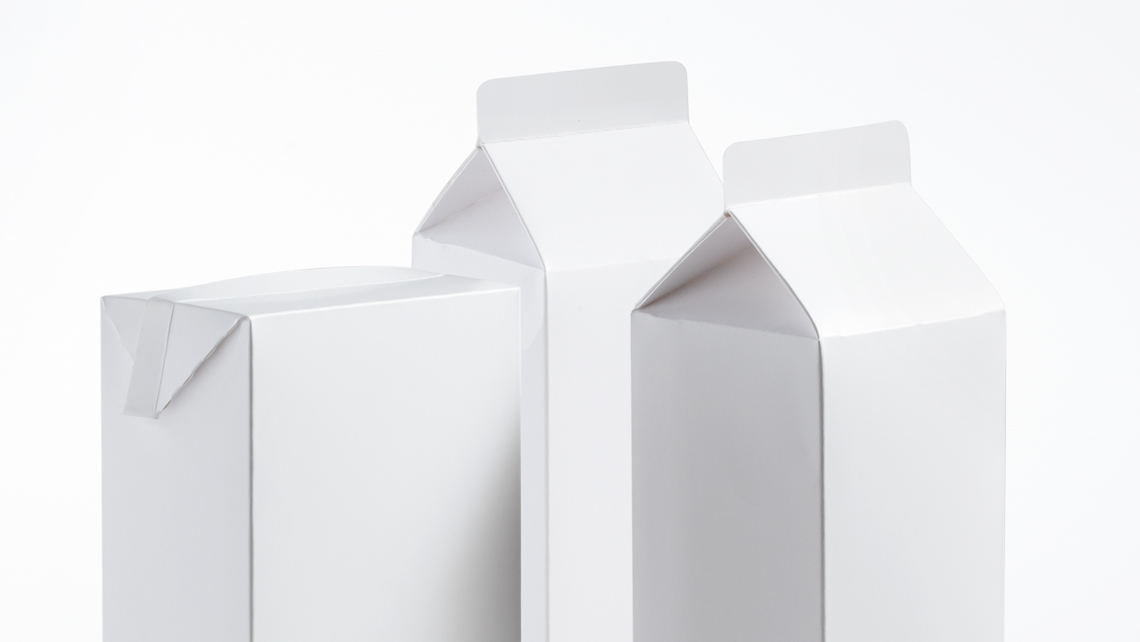 White planc boxes.