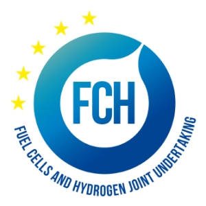 Logo of fuel cells and hydrogen joint undertaking.