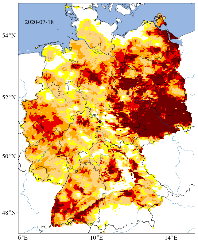 Heatmap of germany.