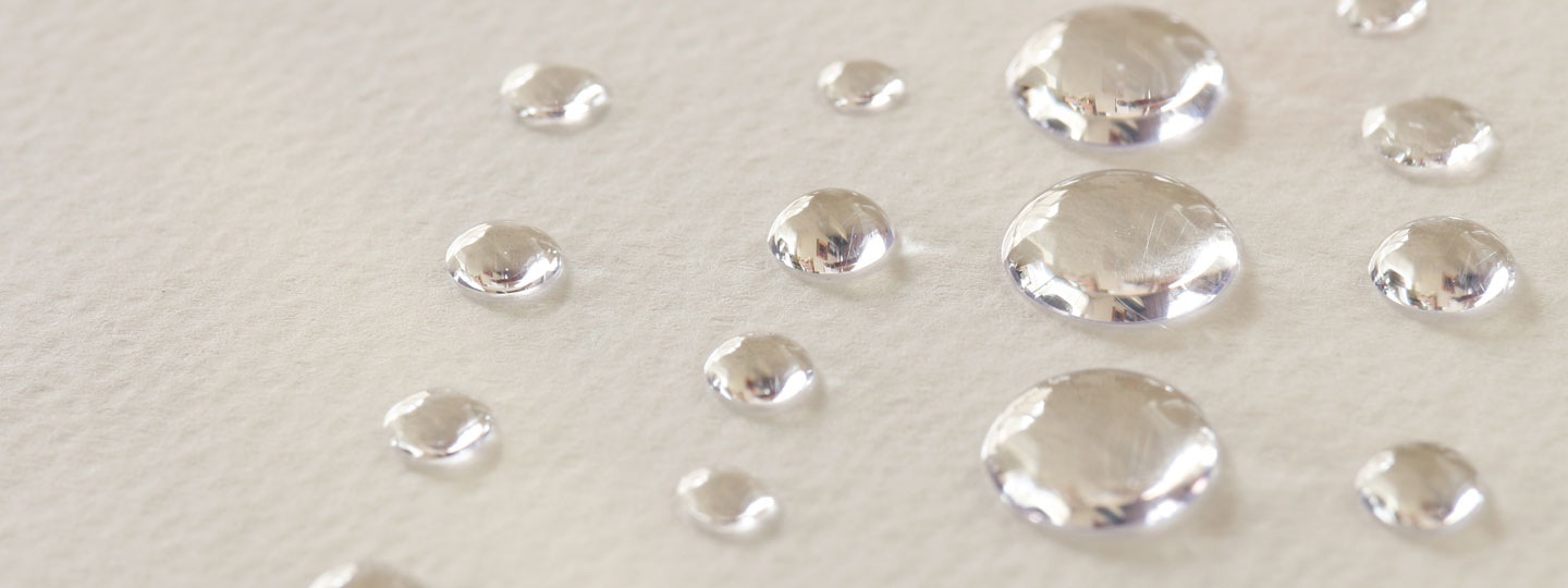 Water drops on paper.