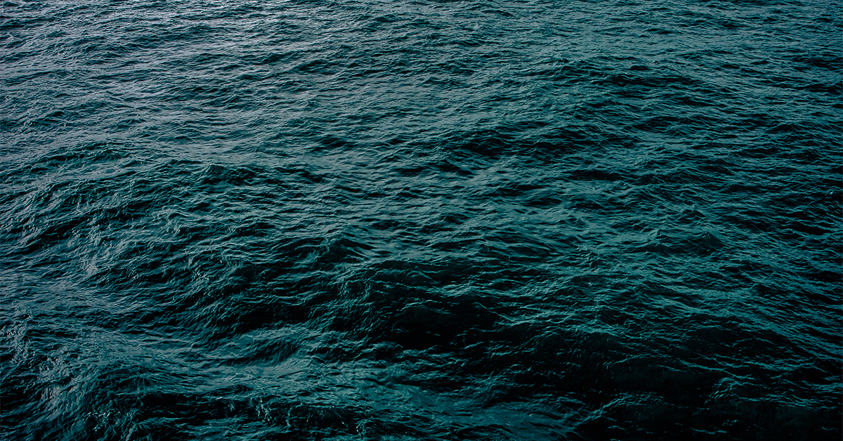 Waves in the ocean.