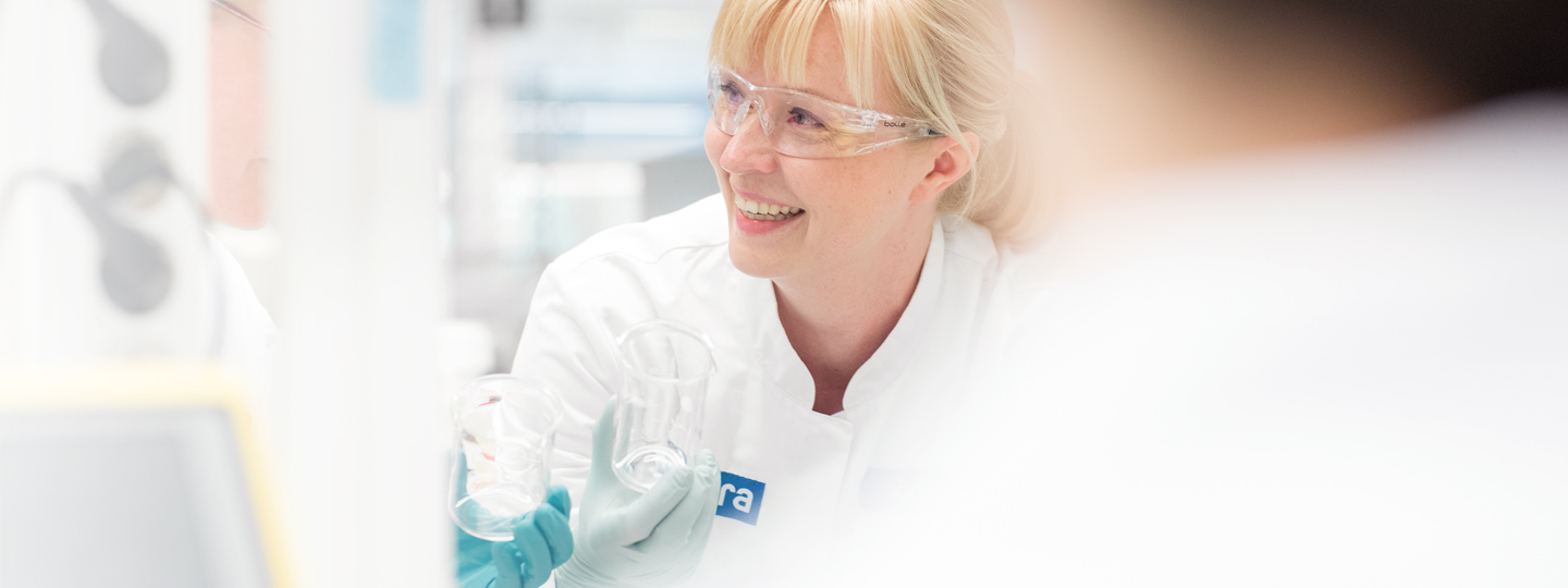 A scientist working in a laboratory.