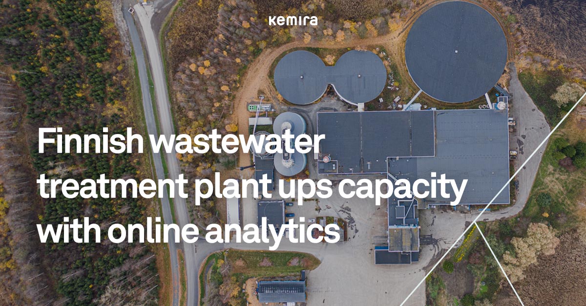 Finnish wastewater treatment plant ups capacity with online analytics Kemira