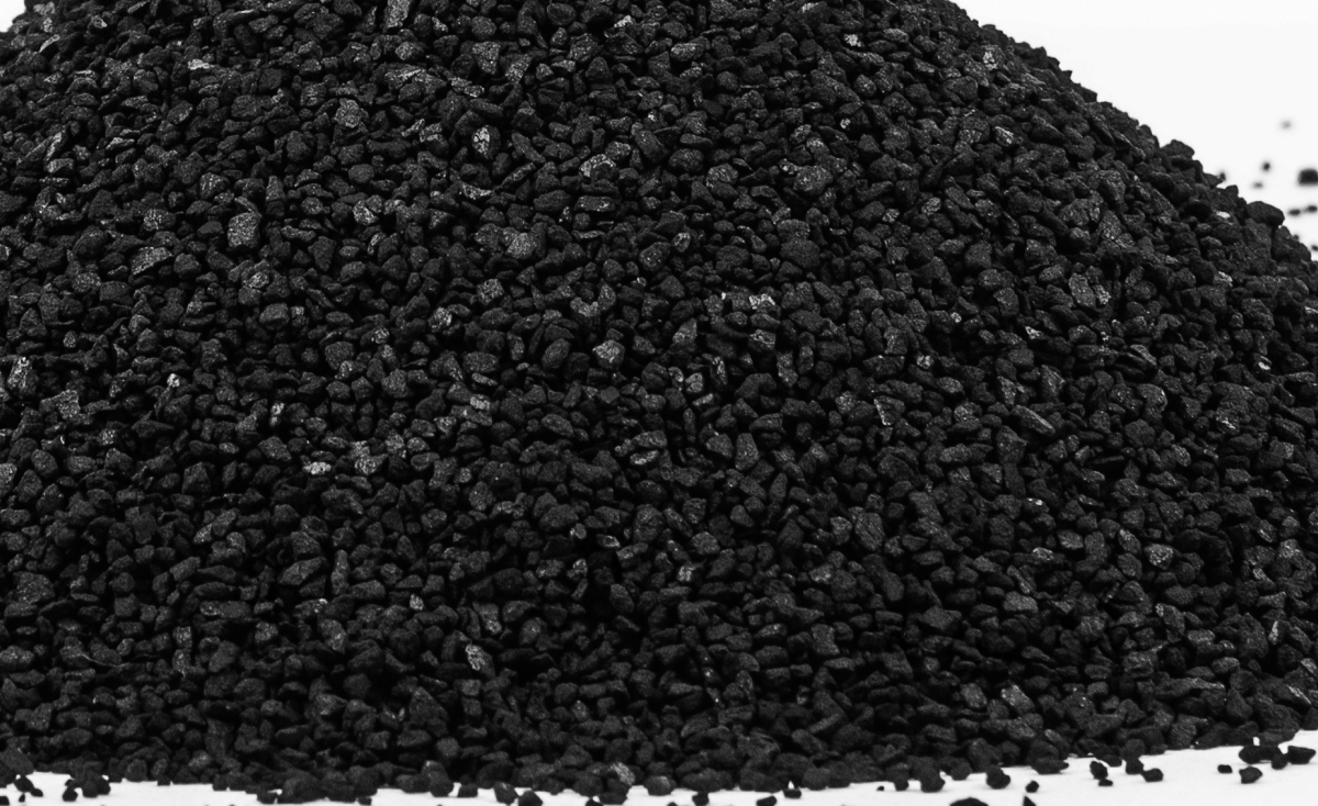 A pile of carbon rocks.